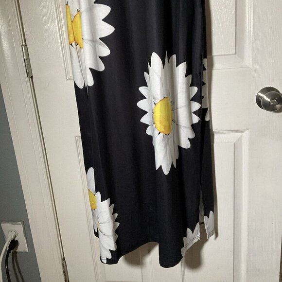 NWT Long MIDI Daisy Short Sleeve Pullover Dress Small Oversized - Picture 4 of 10